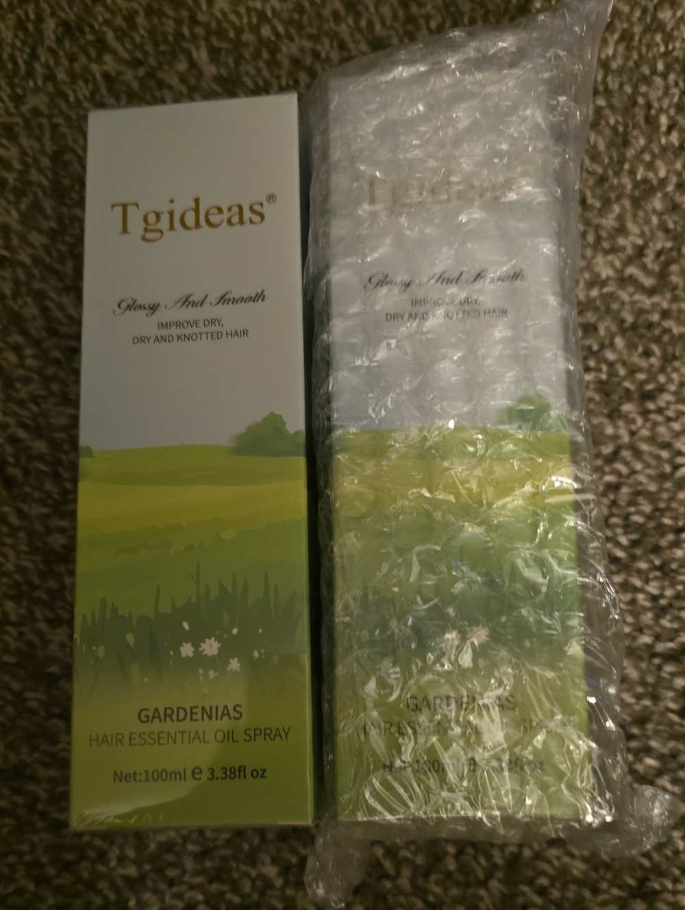 NEW 2-pack Tgideas Gardenias Hair Essential Oil Spray - Gardenias